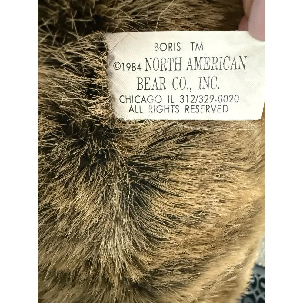 Boris North American Bear Co. with Furry Winter Hat Sideways Glance 31 inch